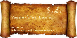 Veszprémi Laura névjegykártya