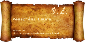 Veszprémi Laura névjegykártya